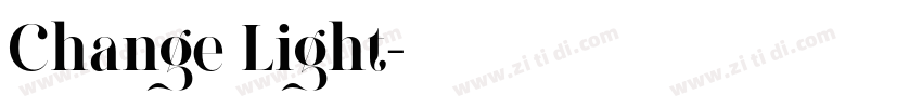 Change Light字体转换